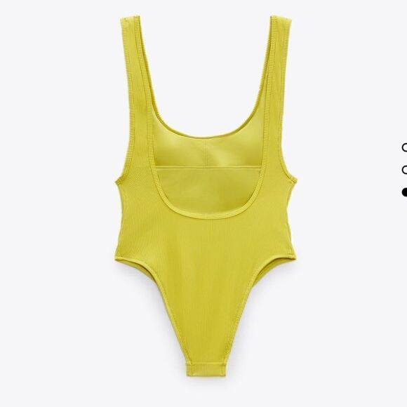 NWT BODYSUIT ZARA LIME GREEN 2022 - Picture 3 of 3